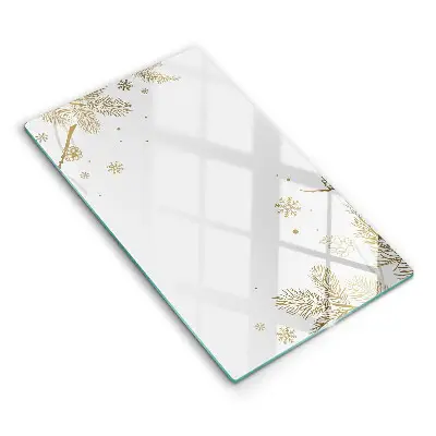 Planche à découper en verre avec décorations d