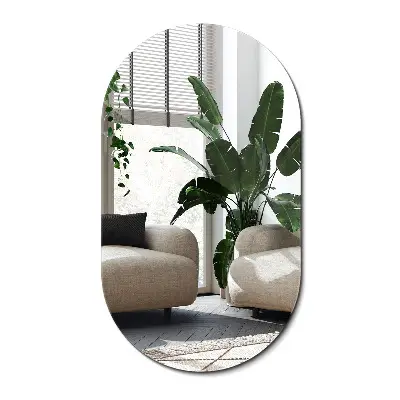 Miroir ovale au design original