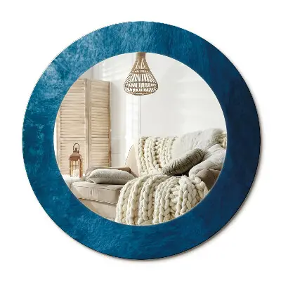 Miroir rond cadre imprimé Art abstrait