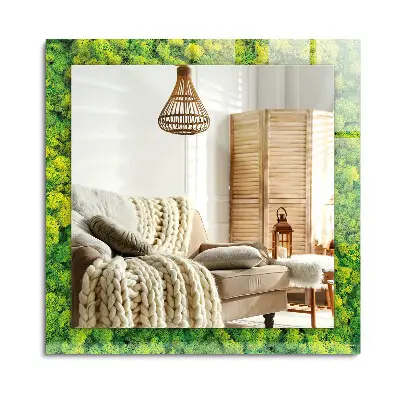 Miroir rectangulaire avec cadre et impression 