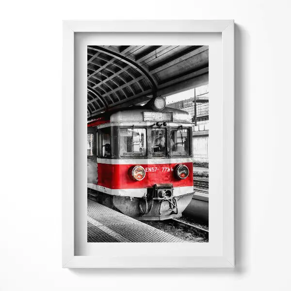 Tableau avec cadre Ancien quai de la gare