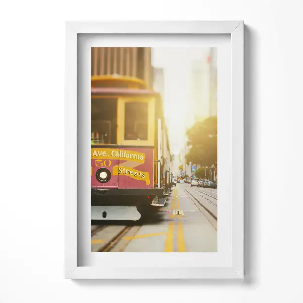 Tableau avec cadre Tramway de San Francisco