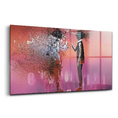 Tableau en verre imprimé « État d