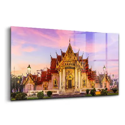 Tableau sur verre représentant le palais de Bangkok en Thaïlande