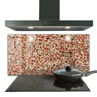 Verre pour crédence à motif terrazzo