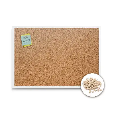Tableau affichage liège un cadre blanc 120x90