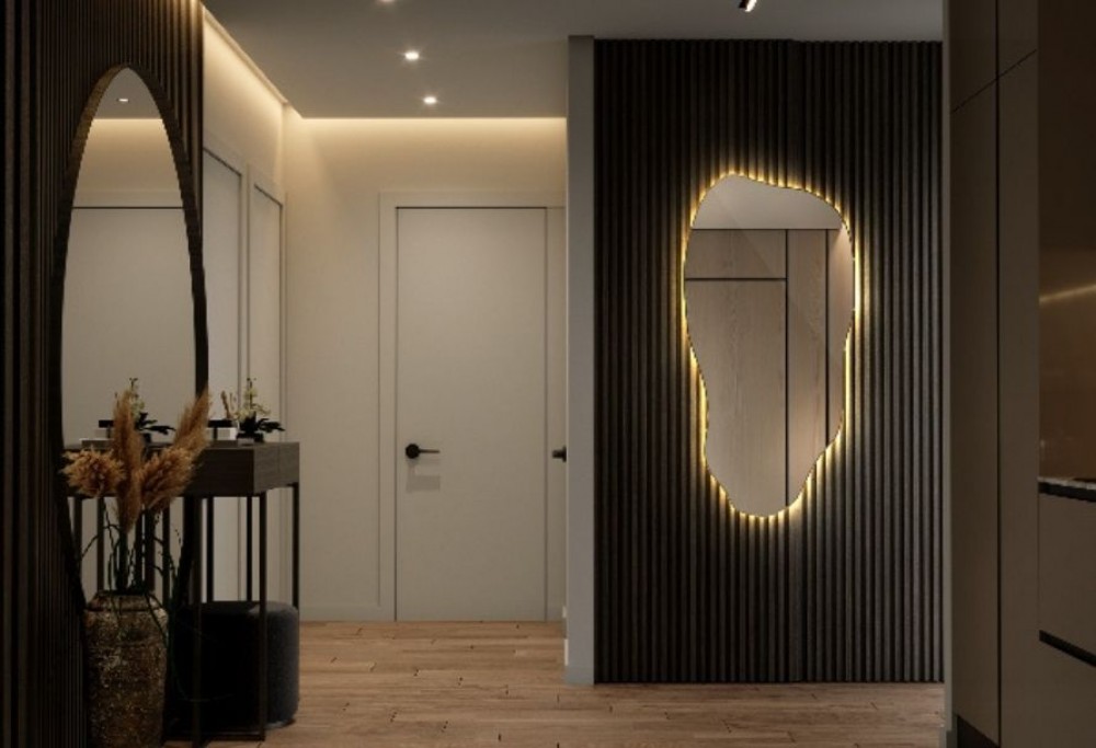 où accrocher un miroir